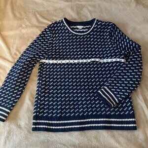Bean's Large Classic Ragg Wool Sweater, Crewneck Bird's-Eye